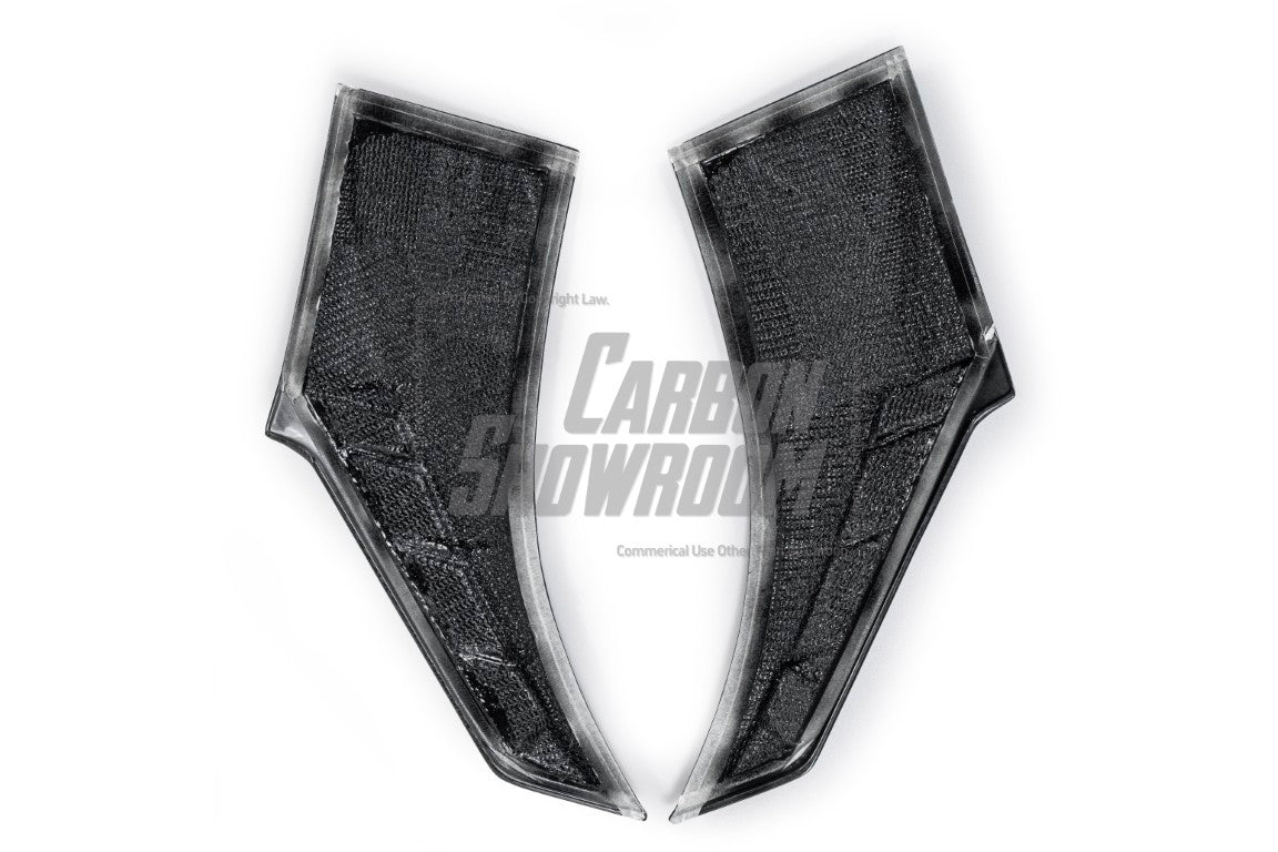 BMW X6 M60I M50I xDrive40i G06 (Fits Pre-LCI& LCI) 2020 2021 2022 2023 2024 with Aftermarket Parts - Front Fender Trim Overlay Carbon Fiber / FRP from Future Design