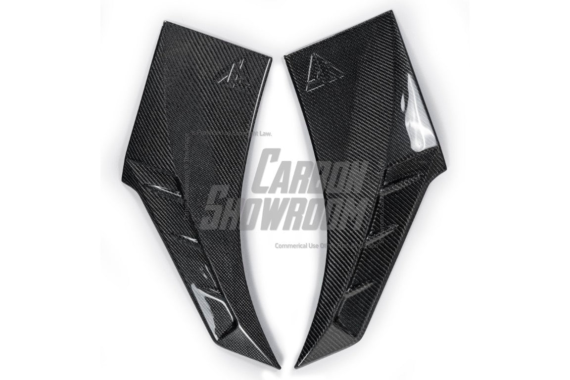 BMW X6 M60I M50I xDrive40i G06 (Fits Pre-LCI& LCI) 2020 2021 2022 2023 2024 with Aftermarket Parts - Front Fender Trim Overlay Carbon Fiber / FRP from Future Design