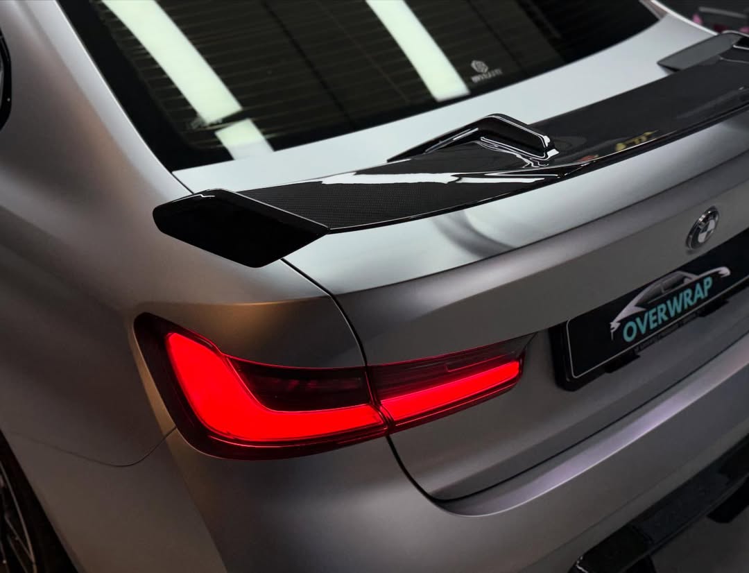 BMW M3 M3C M3CS G80 2021-ON & 3 Series M340i 330i (Fits Both Pre-LCI & LCI) G20 2019-ON with Aftermarket Parts - MP Style Rear Wing Carbon Fiber/FRP from Future Design