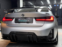 BMW M3 M3C M3CS G80 2021-ON & 3 Series M340i 330i (Fits Both Pre-LCI & LCI) G20 2019-ON with Aftermarket Parts - MP Style Rear Wing Carbon Fiber/FRP from Future Design