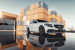 Future Design Carbon Carbon Fiber Front Lip Ver.2 For Mercedes Benz W205 C-Class C63 C63S AMG Sedan & Coupe