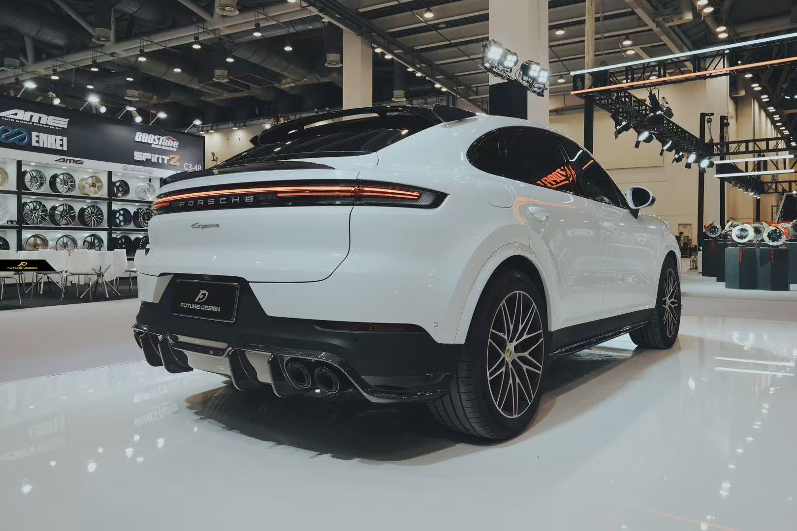 Future Design Carbon Fiber REAR DIFFUSER for Porsche Cayenne Coupe 9Y3 - Performance SpeedShop