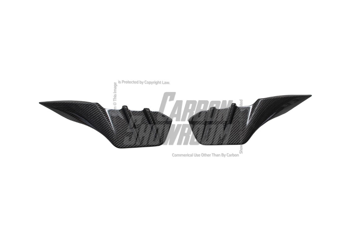 Future Design FD Carbon Fiber UPPER VALENCES for Porsche Taycan 4 & 4S - Performance SpeedShop