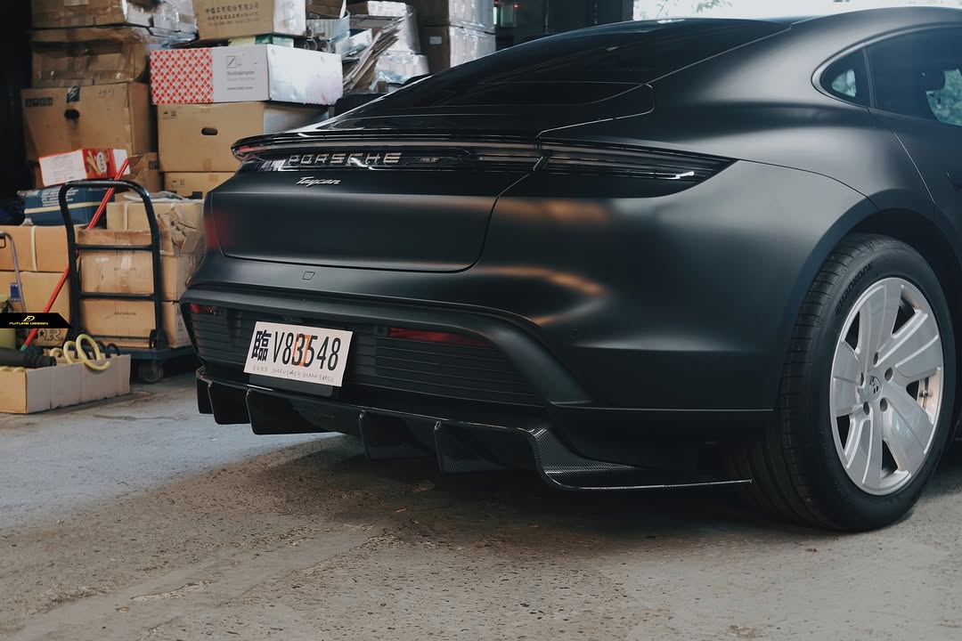 Future Design FD Carbon Fiber REAR DIFFUSER for Porsche Taycan Base & 4S - Performance SpeedShop