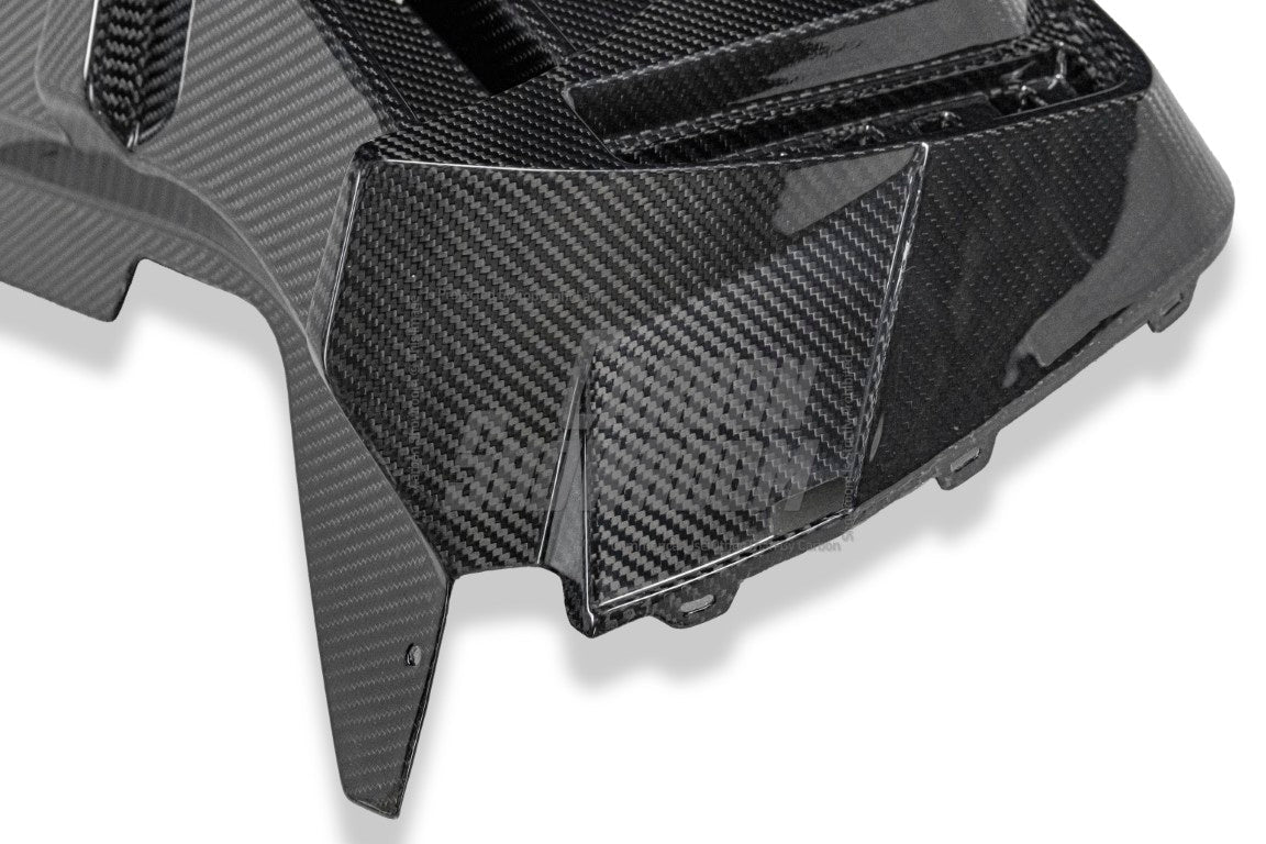 BMW X2 IX2 sDrive28i xDrive28i U10 (with M-Sport bumper) 2024-ON with Aftermarket Parts - Rear Diffuser Dry Pre-preg Carbon Fiber / FRP from Future Design