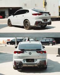 BMW X2 IX2 sDrive28i xDrive28i U10 (with M-Sport bumper) 2024-ON with Aftermarket Parts - Rear Diffuser Dry Pre-preg Carbon Fiber / FRP from Future Design