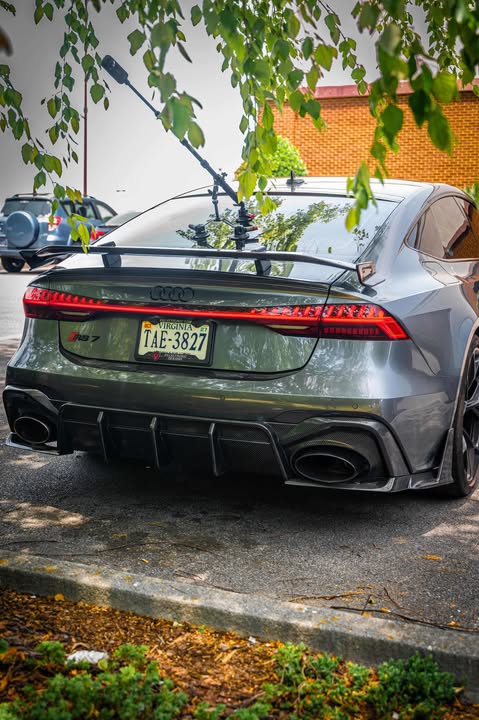 Audi RS7 C7 2014 2015 2016 2017 2018 with Aftermarket Parts - Rear Wing Spoiler Carbon Fiber / FRP from Future Design