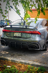 Audi RS7 C7 2014 2015 2016 2017 2018 with Aftermarket Parts - Rear Wing Spoiler Carbon Fiber / FRP from Future Design