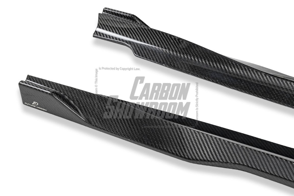 BMW X2 IX2 M35i sDrive28i xDrive28i U10 (with M-Sport bumper) 2024-ON with Aftermarket Parts - Side Skirts Dry Pre-preg Carbon Fiber / FRP from Future Design