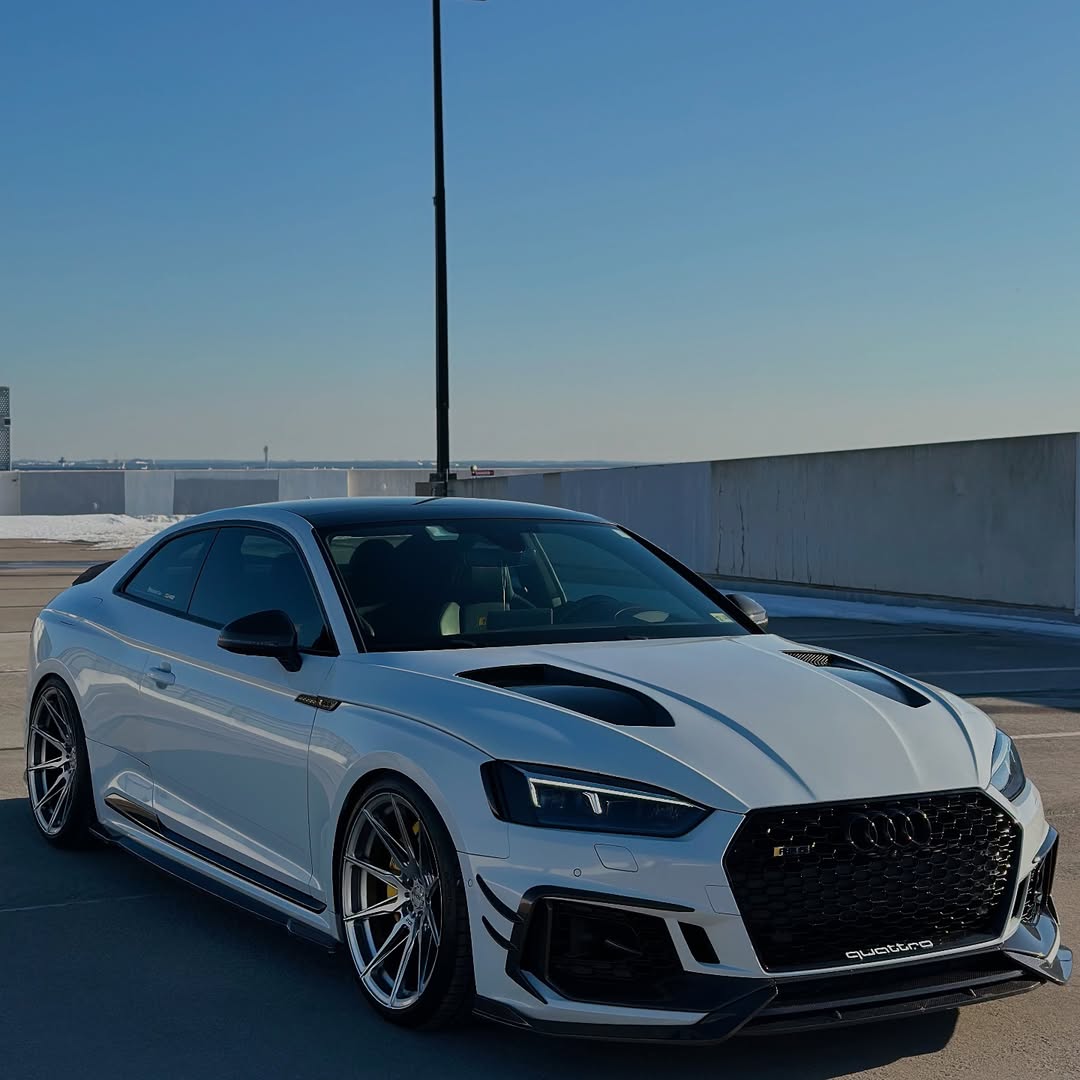 Audi RS5 S5 A5 B9 B9.5 2017-ON with Aftermarket Parts - V1 Hood Bonnet Carbon Fiber / FRP from Future Design