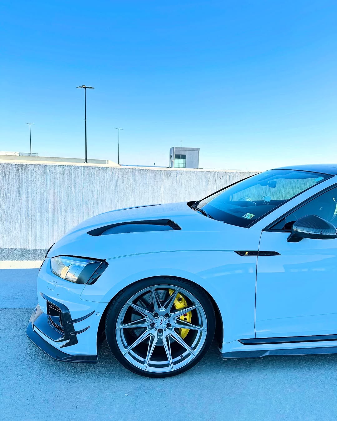 Audi RS5 S5 A5 B9 B9.5 2017-ON with Aftermarket Parts - V1 Hood Bonnet Carbon Fiber / FRP from Future Design