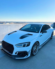 Audi RS5 S5 A5 B9 B9.5 2017-ON with Aftermarket Parts - V1 Hood Bonnet Carbon Fiber / FRP from Future Design