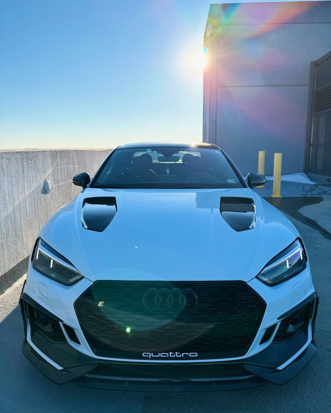 Audi RS5 S5 A5 B9 B9.5 2017-ON with Aftermarket Parts - V1 Hood Bonnet Carbon Fiber / FRP from Future Design