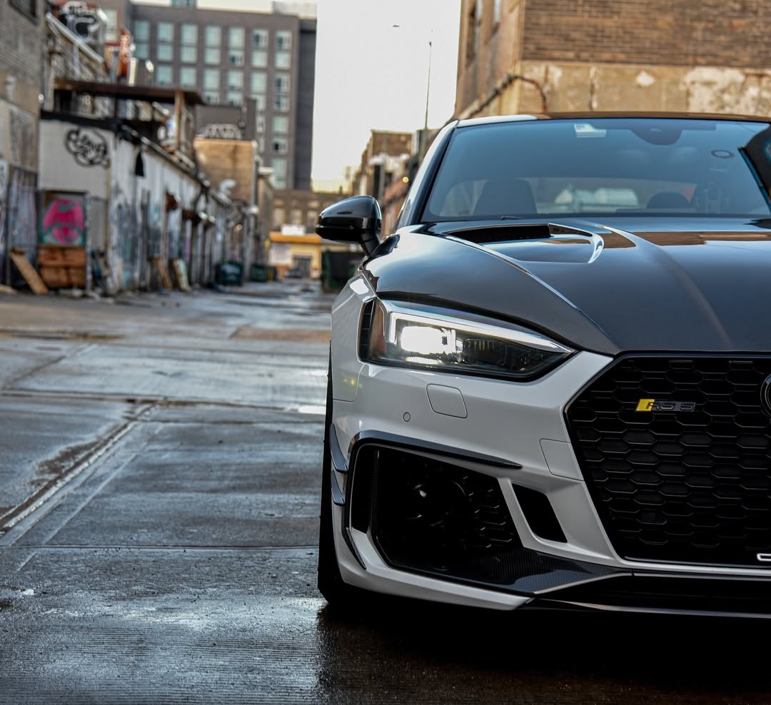 Audi RS5 S5 A5 B9 B9.5 2017-ON with Aftermarket Parts - V1 Hood Bonnet Carbon Fiber / FRP from Future Design