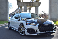 Audi RS5 S5 A5 B9 B9.5 2017-ON with Aftermarket Parts - V1 Hood Bonnet Carbon Fiber / FRP from Future Design