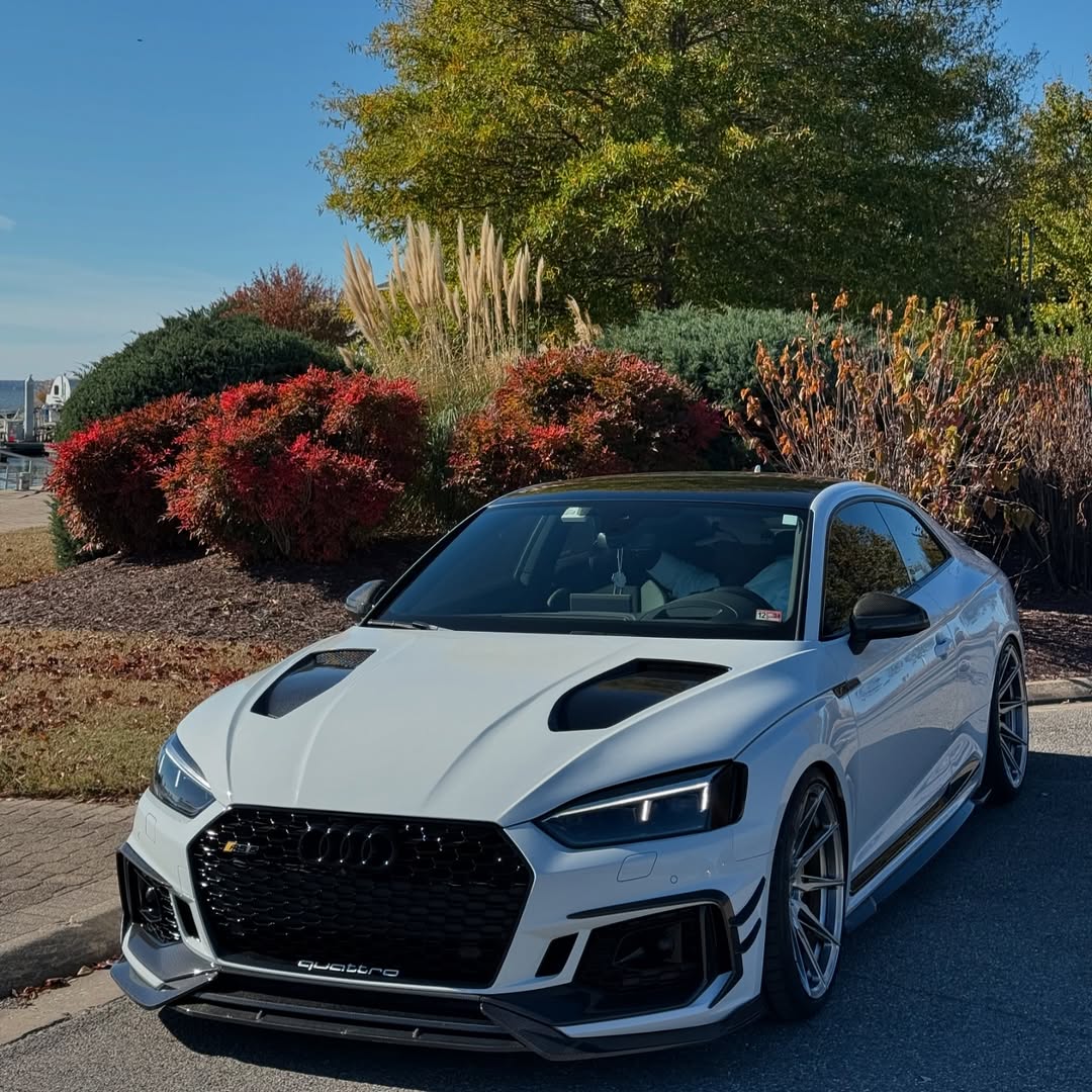 Audi RS5 S5 A5 B9 B9.5 2017-ON with Aftermarket Parts - V1 Hood Bonnet Carbon Fiber / FRP from Future Design