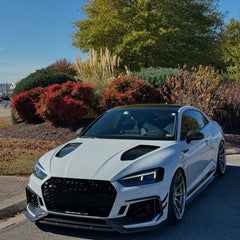 Audi RS5 S5 A5 B9 B9.5 2017-ON with Aftermarket Parts - V1 Hood Bonnet Carbon Fiber / FRP from Future Design