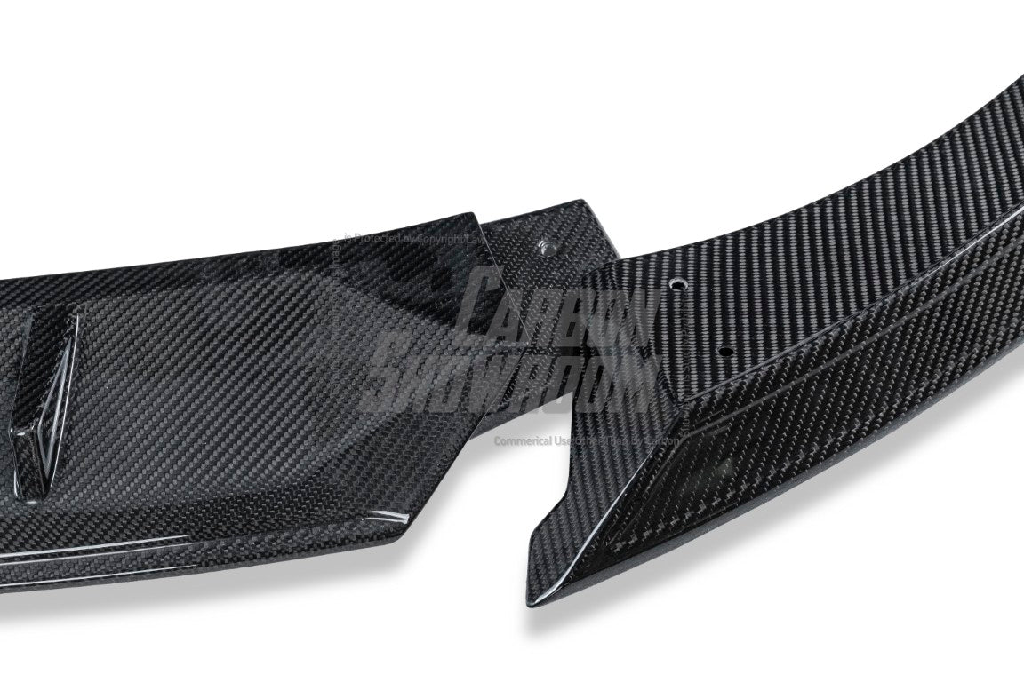 Future Design FD Carbon Fiber FRONT LIP SPLITTER for Volkswagen Golf GTI MK8 - Performance SpeedShop