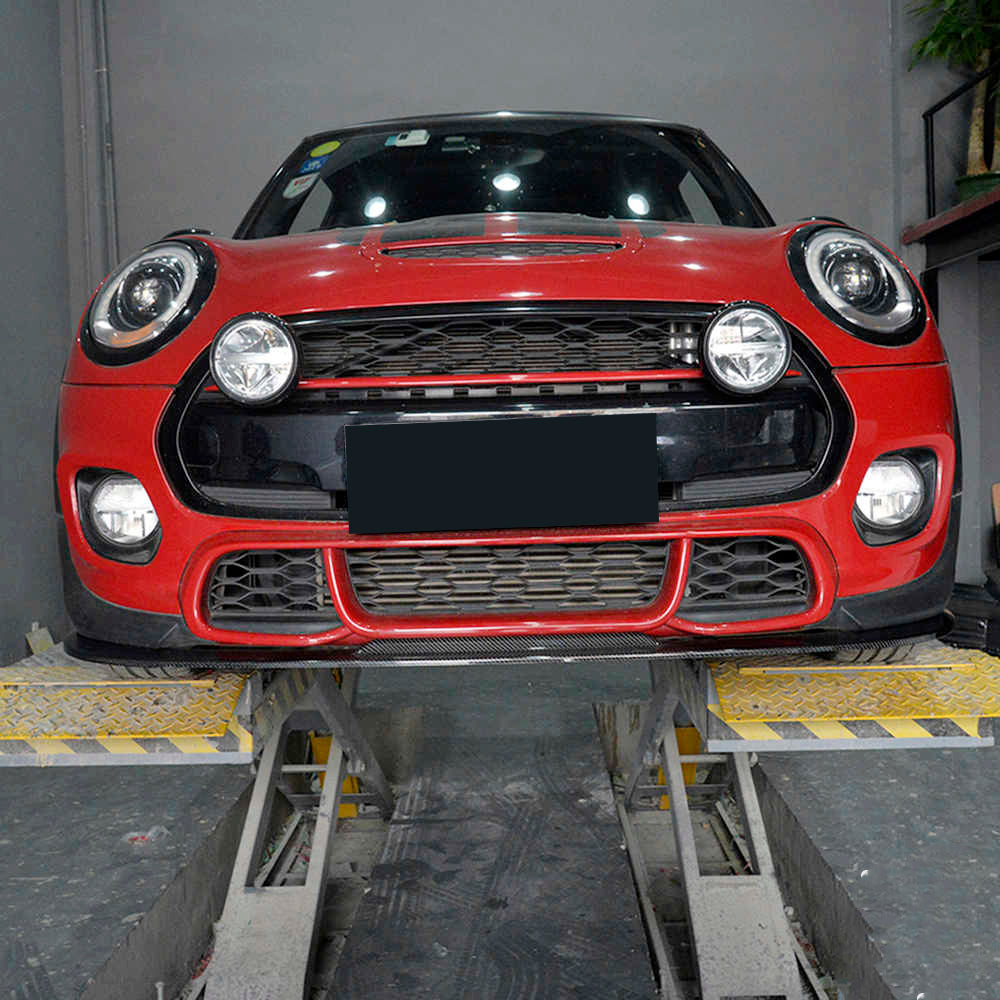 MINI Cooper JCW (John Cooper Works) S Base F56 2014 2015 2016 2017 2018 Pre-LCI with Aftermarket Parts - GC Style Front Lip Carbon Fiber from G Performance