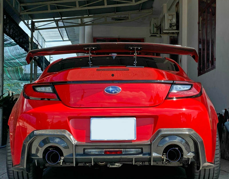 Subaru BRZ ZD8 2022 2023 2024 & Toyota GR86 ZN8 2022 2023 2024 with Aftermarket Parts - VRSA1 Style Rear Spoiler Pre-preg Carbon Fiber from EPR USA