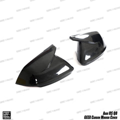 Audi RSQ8 SQ8 Q8 2020-ON with Aftermarket Parts - Mirror Covers Pre-preg Carbon Fiber from Geex Village