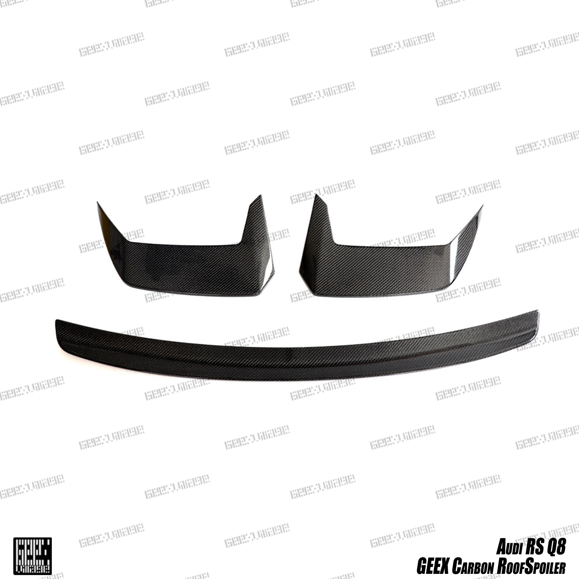 Audi RSQ8 2021-ON with Aftermarket Parts - Rear Roof Spoiler Carbon Fiber from Geex Village

