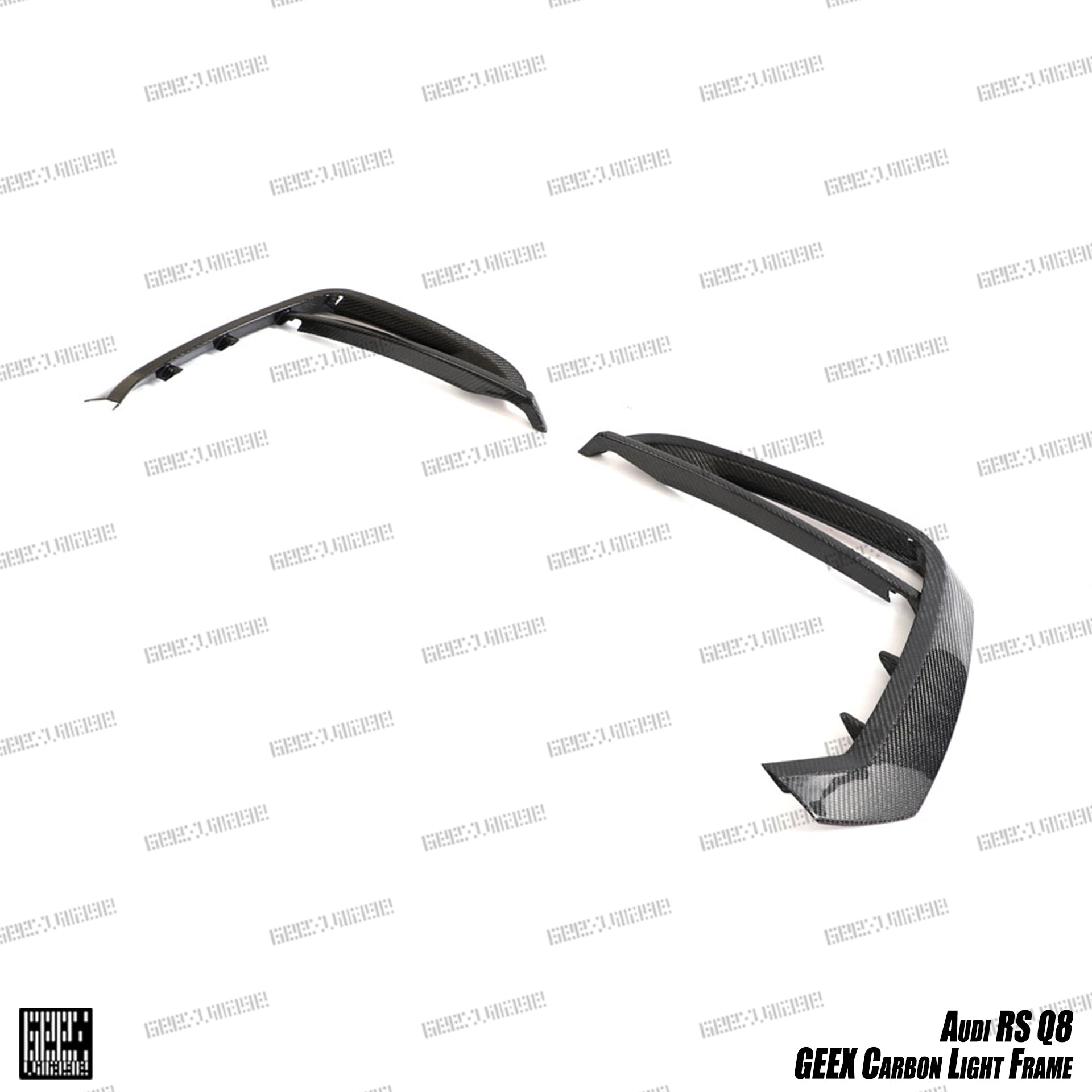 Audi RSQ8 2021-ON with Aftermarket Parts - Upper Valences Carbon Fiber from Geex Village