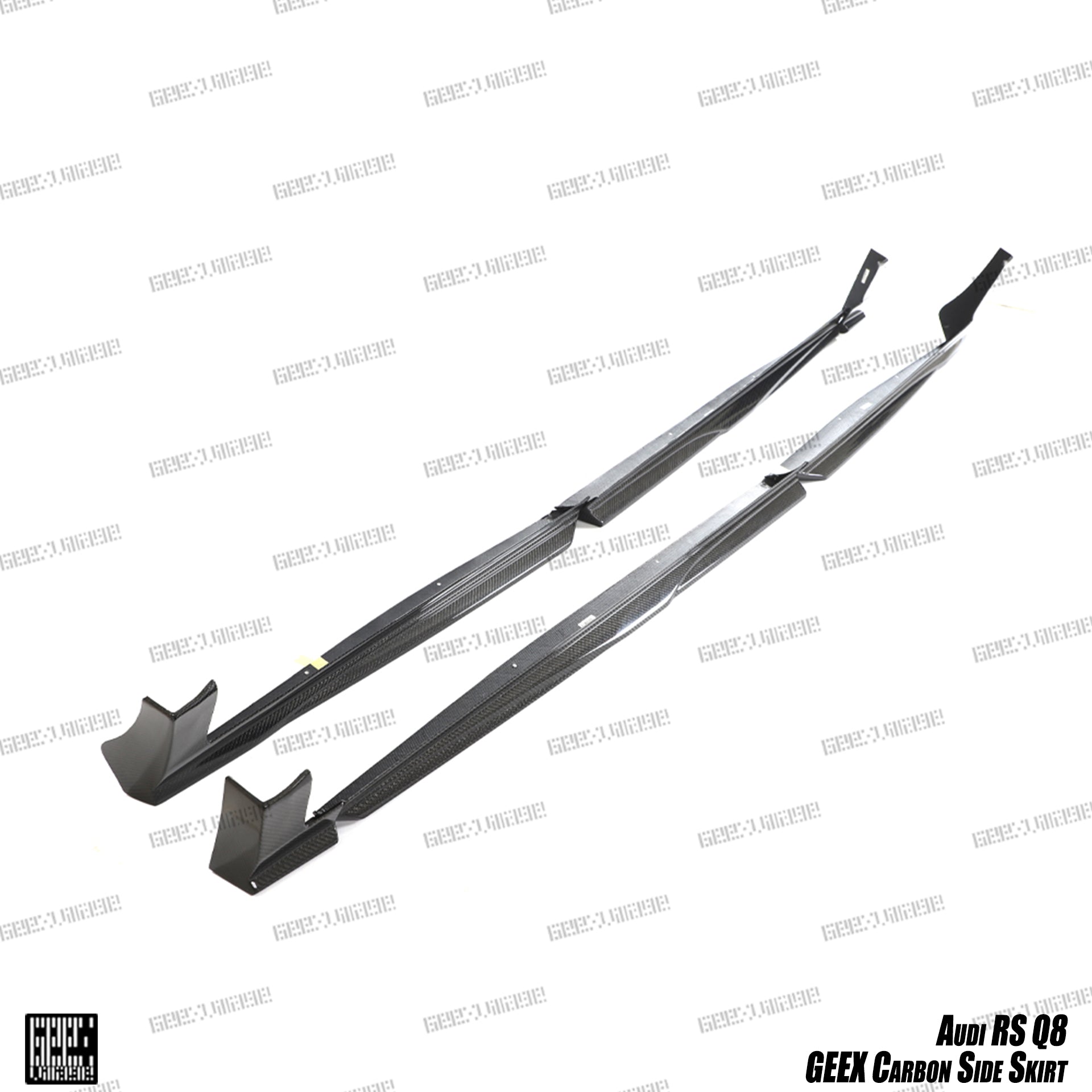 Audi RSQ8 SQ8 Q8 2020-ON with Aftermarket Parts - Side Skirts Carbon Fiber from Geex Village
