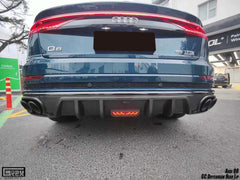 Audi SQ8 Q8 (Exhaust tips not included) 2020-ON with Aftermarket Parts - GC Style Rear Diffuser Pre-preg Carbon Fiber from Geex Village