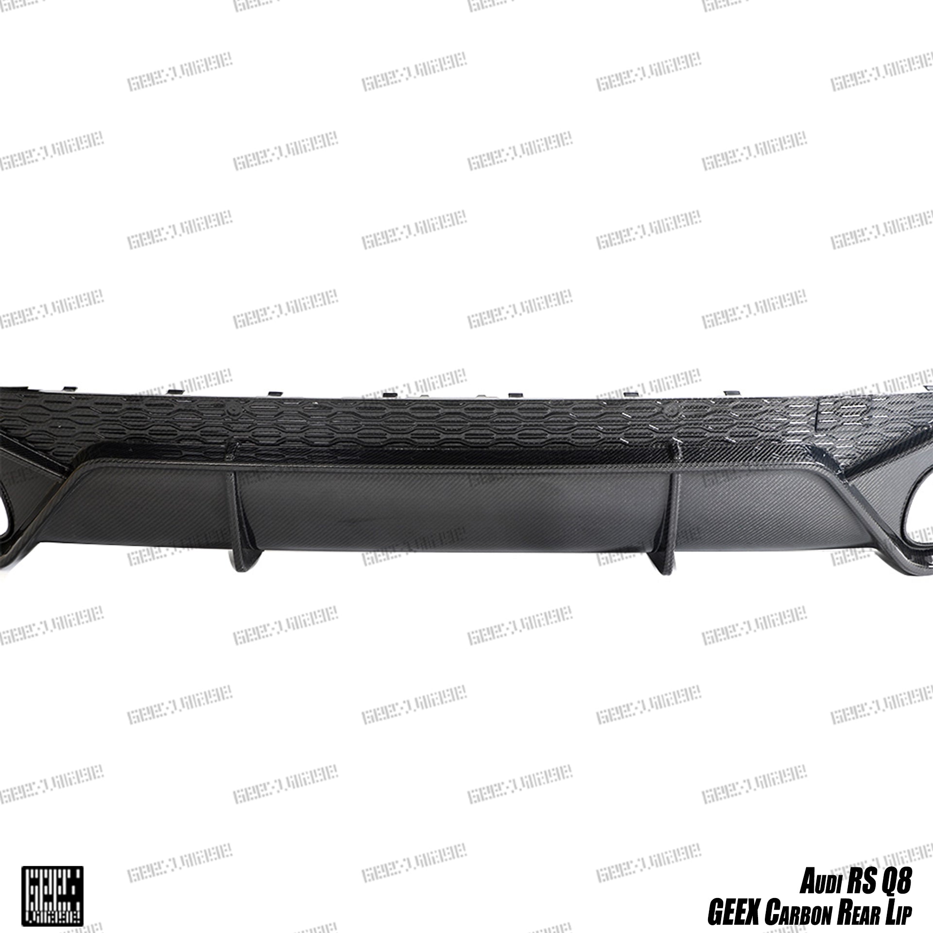 Audi SQ8 Q8 (Exhaust tips not included) 2020-ON with Aftermarket Parts - Rear Diffuser Carbon Fiber from Geex Village