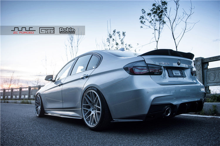 BMW 3 Series 340i 335i 330i 328i 320i 318i 335d 330d 325d 320d 318d 316d F30 Sedan 2012 2013 2014 2015 2016 2017 2018 2019 with Aftermarket Parts - Rear Lip Spoiler Carbon Fiber from Geex Village