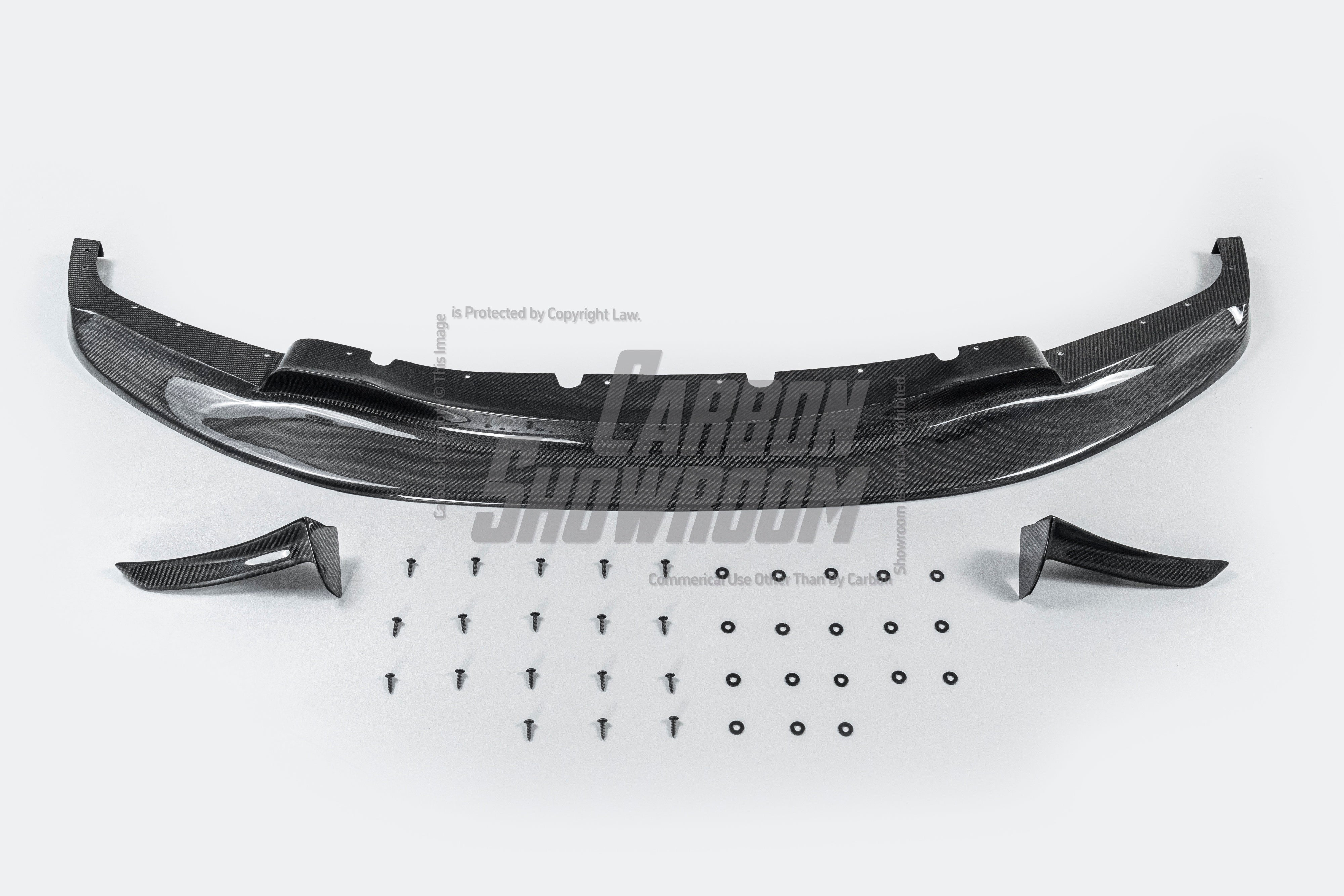 BMW 3 Series M Sport 340i 335i F30 F31 2012 2013 2014 2015 2016 2017 2018 2019 with Aftermarket Parts - V1 Front Lip & Front Side Splitters Carbon Fiber from Geex Village