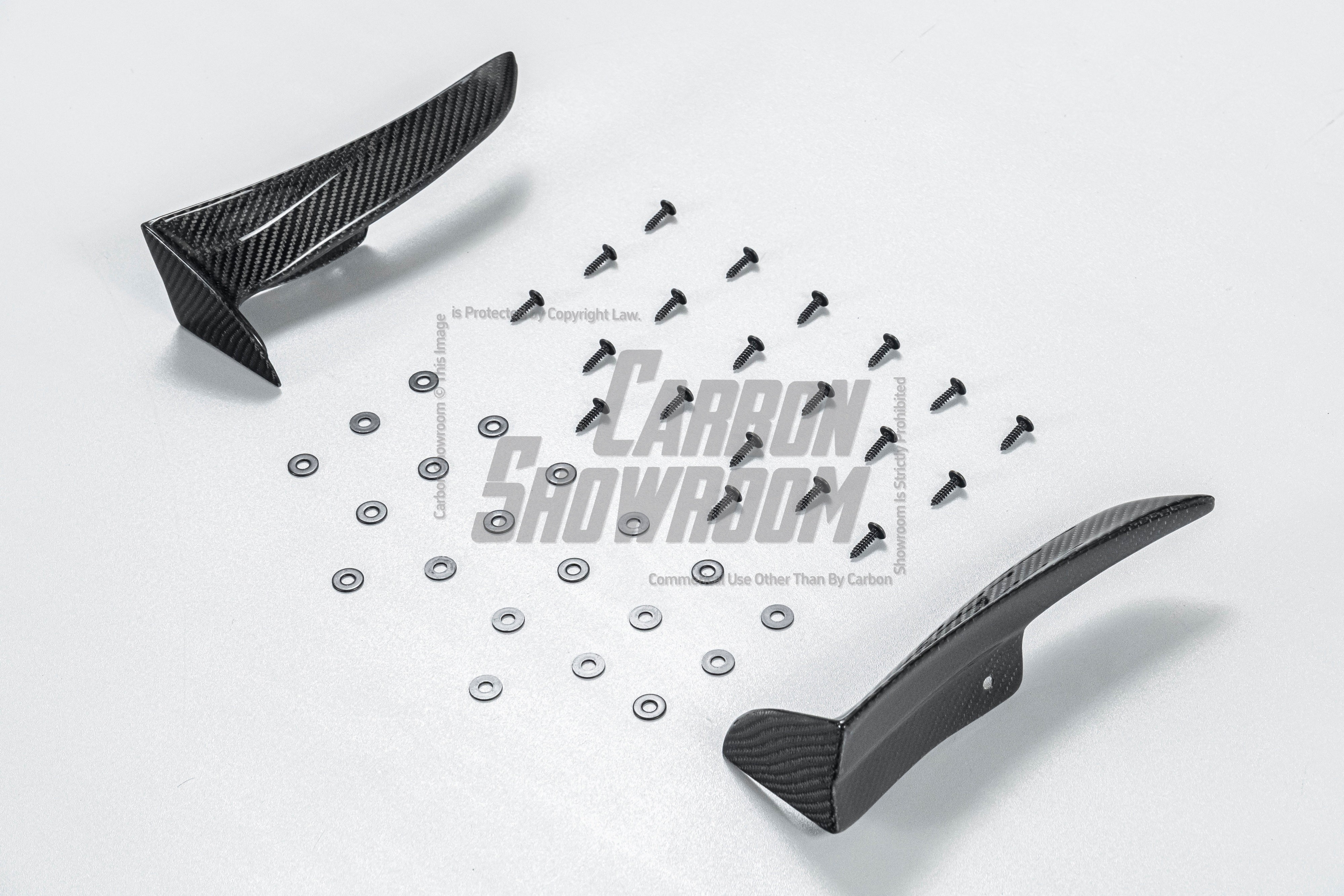 BMW 3 Series M Sport 340i 335i F30 F31 2012 2013 2014 2015 2016 2017 2018 2019 with Aftermarket Parts - V1 Front Lip & Front Side Splitters Carbon Fiber from Geex Village