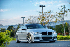 BMW 3 Series M Sport 340i 335i F30 F31 2012 2013 2014 2015 2016 2017 2018 2019 with Aftermarket Parts - V1 Front Lip & Front Side Splitters Carbon Fiber from Geex Village