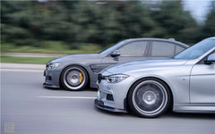 BMW 3 Series M Sport 340i 335i F30 F31 2012 2013 2014 2015 2016 2017 2018 2019 with Aftermarket Parts - V1 Front Lip & Front Side Splitters Carbon Fiber from Geex Village