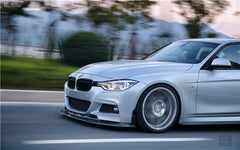 BMW 3 Series M Sport 340i 335i F30 F31 2012 2013 2014 2015 2016 2017 2018 2019 with Aftermarket Parts - V1 Front Lip & Front Side Splitters Carbon Fiber from Geex Village