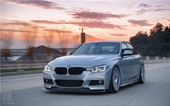 BMW 3 Series M Sport 340i 335i F30 F31 2012 2013 2014 2015 2016 2017 2018 2019 with Aftermarket Parts - V1 Front Lip & Front Side Splitters Carbon Fiber from Geex Village