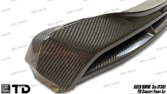 BMW 3 Series M Sport 340i 335i F30 2012 2013 2014 2015 2016 2017 2018 2019 with Aftermarket Parts - V2 Front Bumper Air Diverter Canards & Front Lip Carbon Fiber/FRP from Geex Village