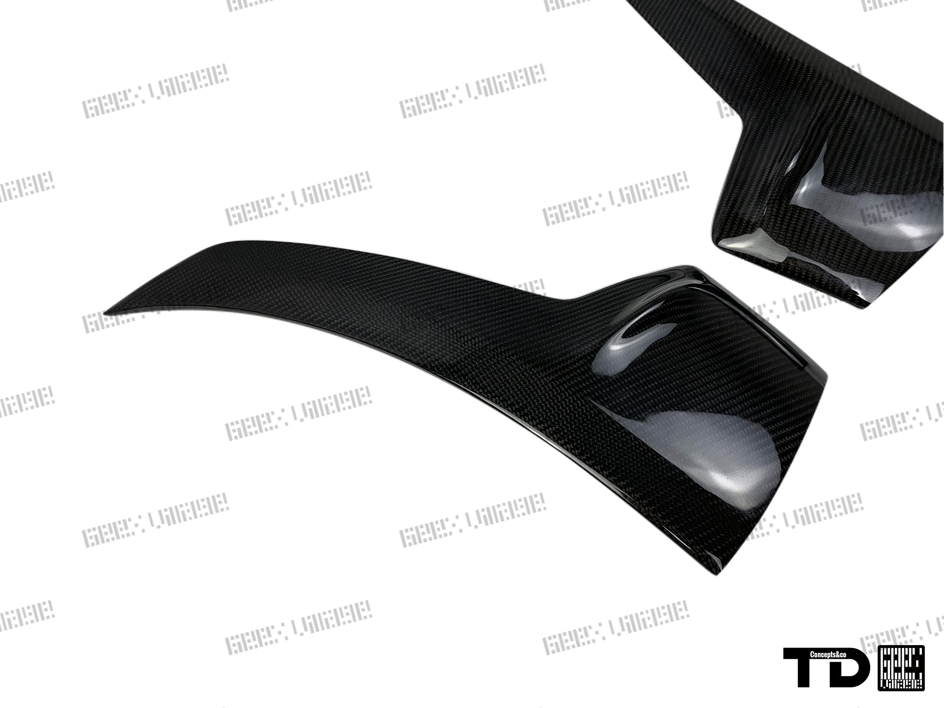BMW 3 Series M Sport 340i 335i F30 2012 2013 2014 2015 2016 2017 2018 2019 with Aftermarket Parts - V2 Front Bumper Air Diverter Canards & Front Lip Carbon Fiber/FRP from Geex Village