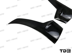 BMW 3 Series M Sport 340i 335i F30 2012 2013 2014 2015 2016 2017 2018 2019 with Aftermarket Parts - V2 Front Bumper Air Diverter Canards & Front Lip Carbon Fiber/FRP from Geex Village