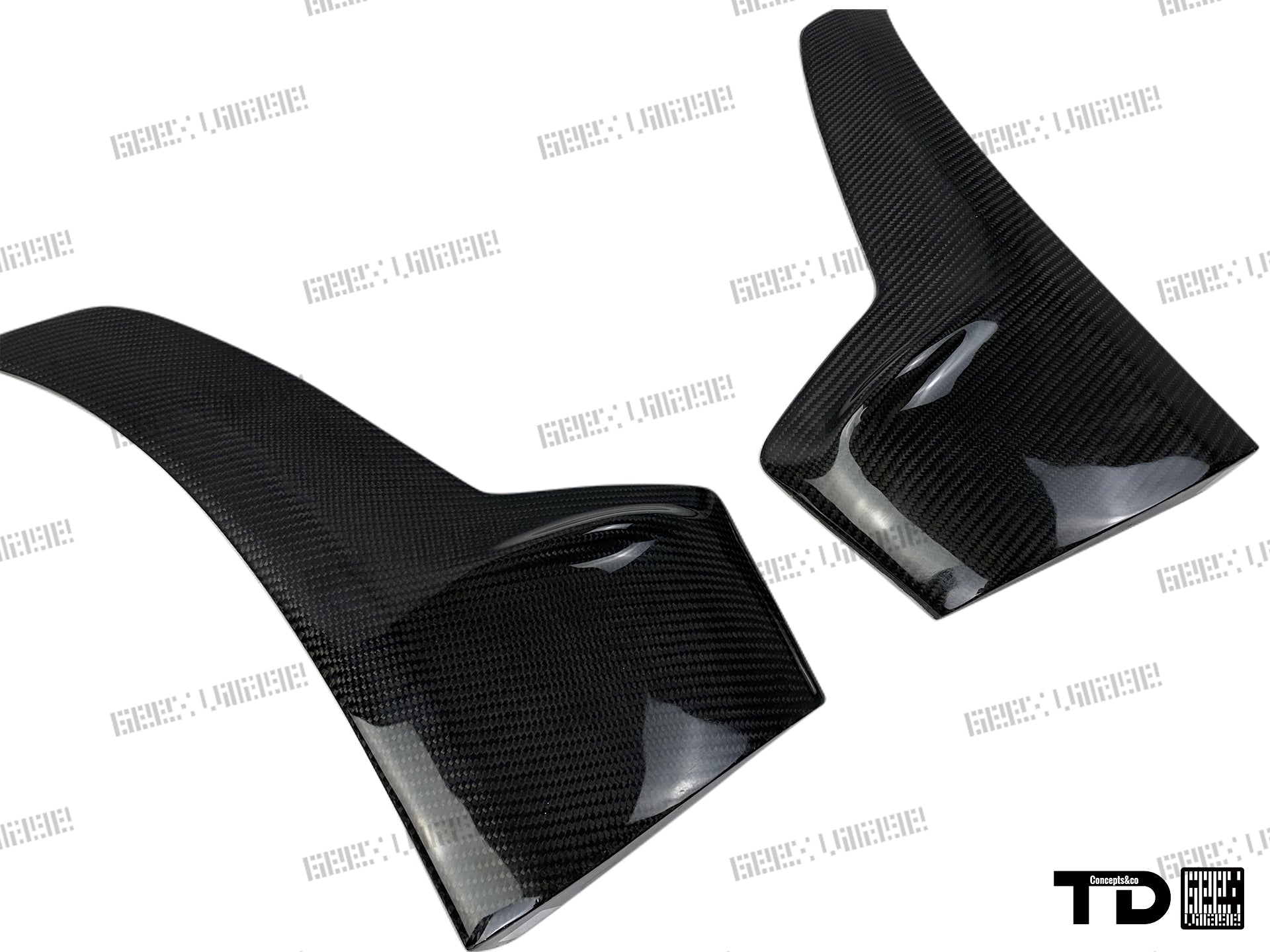 BMW 3 Series M Sport 340i 335i F30 2012 2013 2014 2015 2016 2017 2018 2019 with Aftermarket Parts - V2 Front Bumper Air Diverter Canards & Front Lip Carbon Fiber/FRP from Geex Village