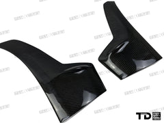 BMW 3 Series M Sport 340i 335i F30 2012 2013 2014 2015 2016 2017 2018 2019 with Aftermarket Parts - V2 Front Bumper Air Diverter Canards & Front Lip Carbon Fiber/FRP from Geex Village