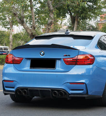 BMW 4 Series 440i 435i 430i 428i F32 Coupe 2014 2015 2016 2017 2018 2019 2020 & M4 F82 Coupe 2014 2015 2016 2017 2018 2019 2020 with Aftermarket Parts - Rear Roof Spoiler Carbon Fiber from Geex Village