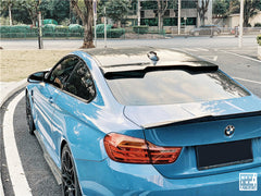BMW 4 Series 440i 435i 430i 428i F32 Coupe 2014 2015 2016 2017 2018 2019 2020 & M4 F82 Coupe 2014 2015 2016 2017 2018 2019 2020 with Aftermarket Parts - Rear Roof Spoiler Carbon Fiber from Geex Village