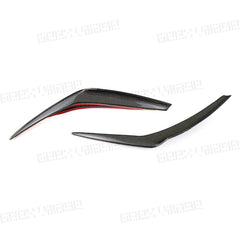 BMW 5 Series M550 540 530 (with M-package bumper, does not fit base model) G30 Pre-LCI 2017 2018 2019 2020 with Aftermarket Parts - Front Canards Carbon Fiber from Geex Village
