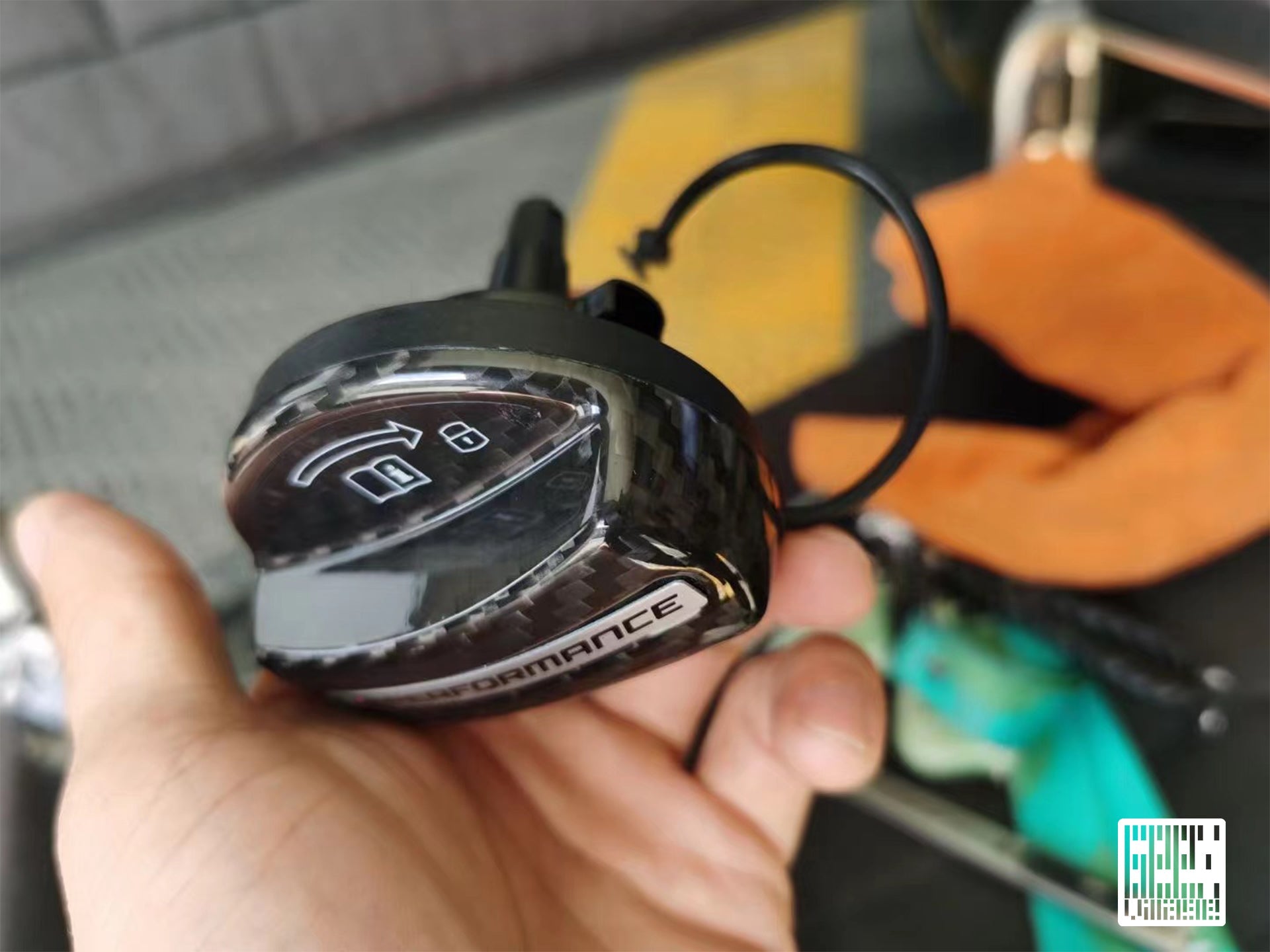 BMW M3 M3C M3CS F80 F81 2014 2015 2016 2017 2018 & M4 M4C M4CS M4CSL F82 F83 2014 2015 2016 2017 2018 2019 2020 with Aftermarket Parts - MP M Performance Style Fuel Filler Cap Carbon Fiber from Geex Village
