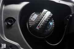 BMW M3 M3C M3CS F80 F81 2014 2015 2016 2017 2018 & M4 M4C M4CS M4CSL F82 F83 2014 2015 2016 2017 2018 2019 2020 with Aftermarket Parts - MP M Performance Style Fuel Filler Cap Carbon Fiber from Geex Village
