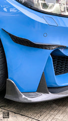 BMW M3CS M3C M3 F81 F80 2014 2015 2016 2017 2018 & M4CS M4C M4 F83 F82 2014 2015 2016 2017 2018 2019 2020 with Aftermarket Parts - Front Canards Carbon Fiber from Geex Village