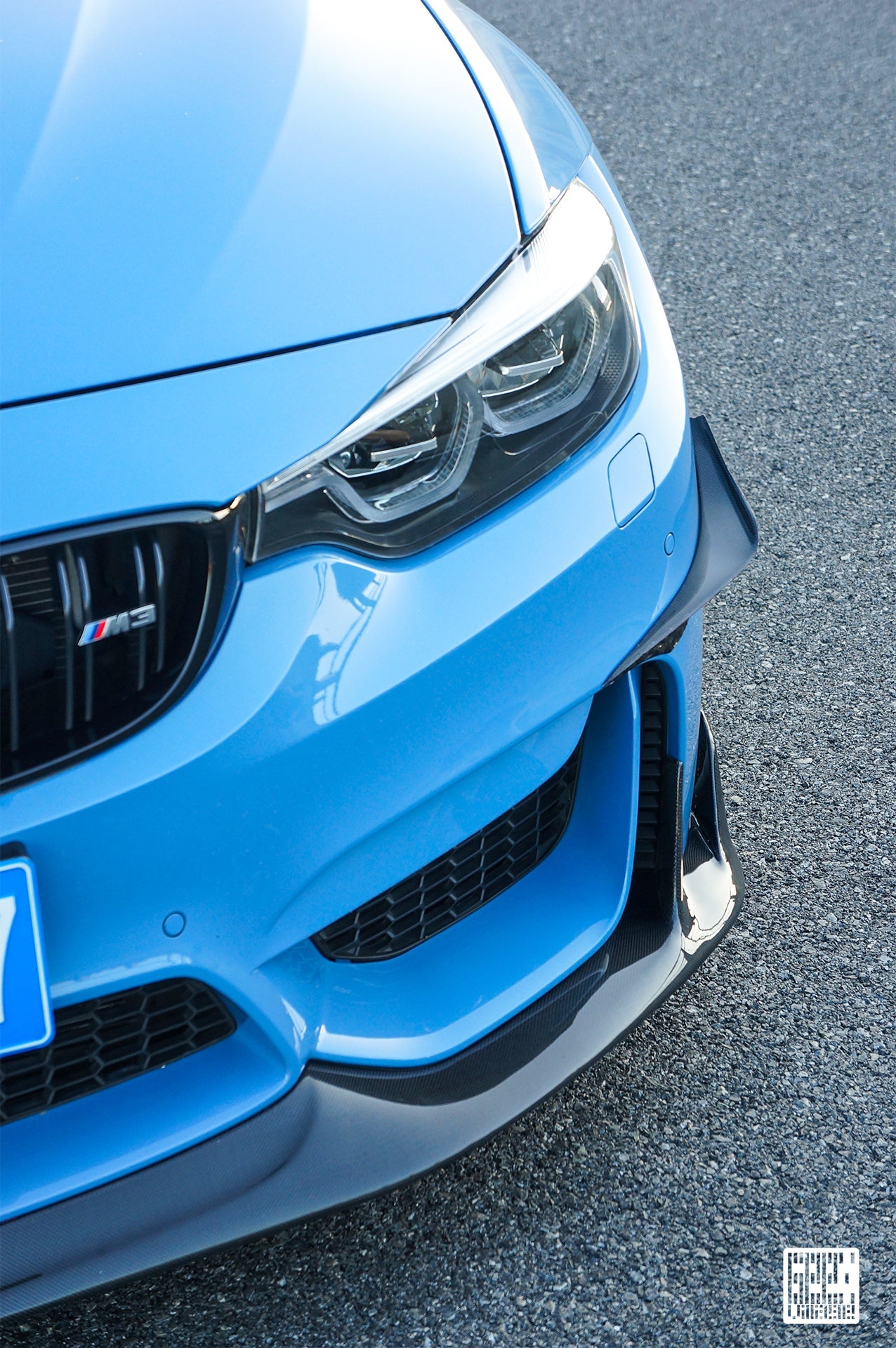 BMW M3CS M3C M3 F81 F80 2014 2015 2016 2017 2018 & M4CS M4C M4 F83 F82 2014 2015 2016 2017 2018 2019 2020 with Aftermarket Parts - Front Canards Carbon Fiber from Geex Village