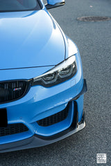 BMW M3CS M3C M3 F81 F80 2014 2015 2016 2017 2018 & M4CS M4C M4 F83 F82 2014 2015 2016 2017 2018 2019 2020 with Aftermarket Parts - Front Canards Carbon Fiber from Geex Village